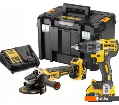  - Наборы электроинструментов DeWalt DCK2020P2T (шуруповерт, УШМ, кейс) - DCK2020P2T (шуруповерт, УШМ, кейс)