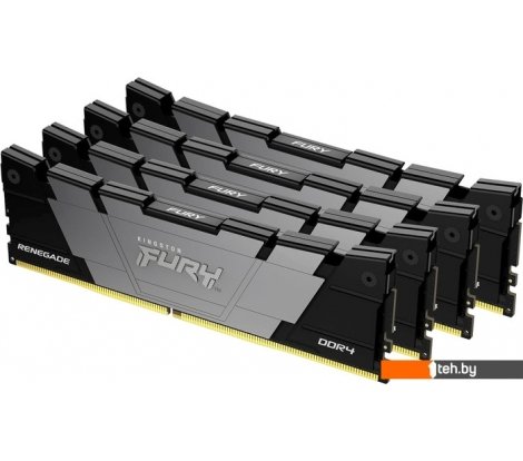  - Оперативная память Kingston FURY Renegade 4x16ГБ DDR4 3600 МГц KF436C16RB12K4/64 - FURY Renegade 4x16ГБ DDR4 3600 МГц KF436C16RB12K4/64