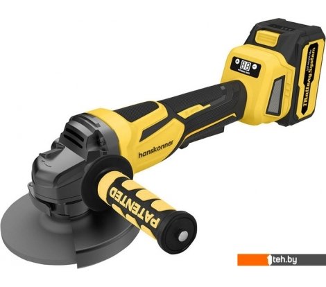  - Угловые шлифмашины (болгарки) Hanskonner HAG1812E (с АКБ, кейс) - HAG1812E (с АКБ, кейс)