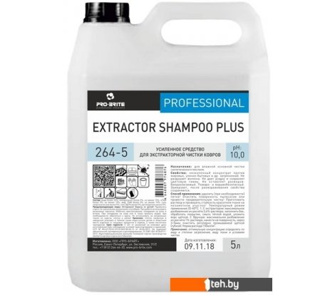  - Бытовая химия Pro-Brite Extractor Shampoo Plus 5 л - Extractor Shampoo Plus 5 л