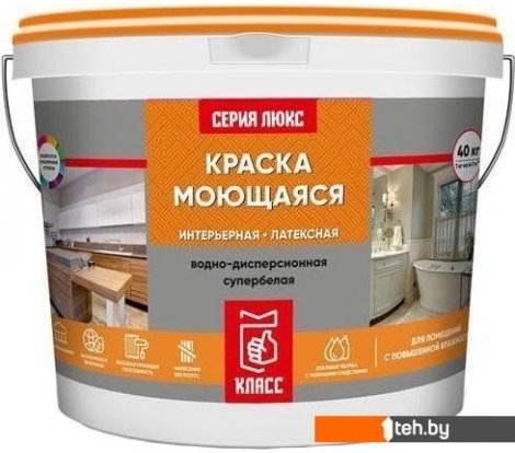  - Краски и эмали Класс Люкс Моющаяся Латексная 14 кг - Люкс Моющаяся Латексная 14 кг