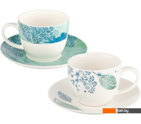 - Кружки, чашки, стаканы для горячих напитков Gipfel Blue Lagoon 42248 (белый/бирюзовый) - Blue Lagoon 42248 (белый/бирюзовый)