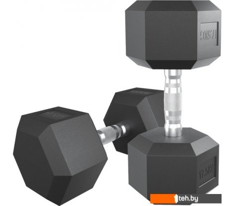 - Гантели, гири, штанги Unixfit DBHEX17.5 17.5 кг - DBHEX17.5 17.5 кг