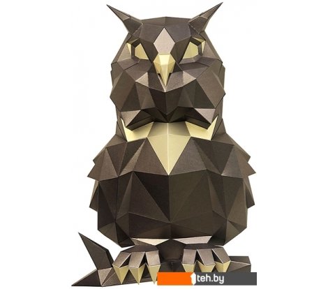  - Сборные модели PAPERRAZ Сова Пухля (бронзовый) - Сова Пухля (бронзовый)