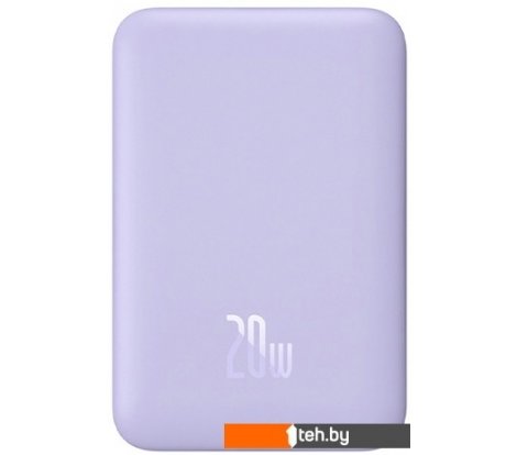  - Портативные зарядные устройства Baseus Magnetic Mini Wireless Fast Charge Power Bank 10000mAh 20W (сиреневый) - Magnetic Mini Wireless Fast Charge Power Bank 10000mAh 20W (сиреневый)