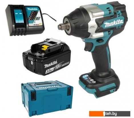  - Шуруповерты, гайковерты, электроотвертки Makita DTW700RF1J (с 1-им АКБ, кейс) - DTW700RF1J (с 1-им АКБ, кейс)