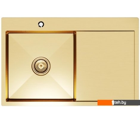  - Кухонные мойки Mixline Pro 552918 (золото, с сифоном) - Pro 552918 (золото, с сифоном)