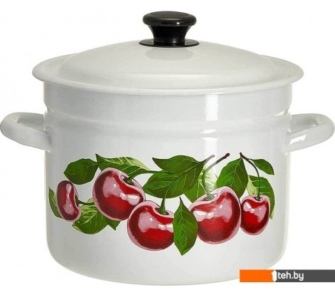  - Кастрюли КМЗ Вишневый сад 41804-182/6-У4 (белый) - Вишневый сад 41804-182/6-У4 (белый)