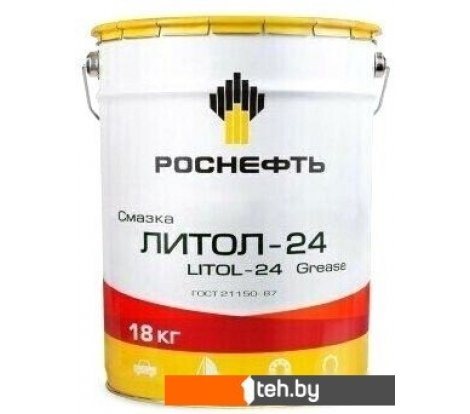  - Смазки, пасты и очистители для механических, электрических узлов Роснефть Литол-24 18 кг - Литол-24 18 кг