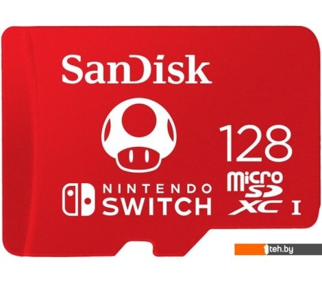  - Карты памяти SanDisk Nintendo Switch Licensed Card Super Mario Edition microSDXC 128GB SDSQXAO-128G-GN3ZN - Nintendo Switch Licensed Card Super Mario Edition microSDXC 128GB SDSQXAO-128G-GN3ZN