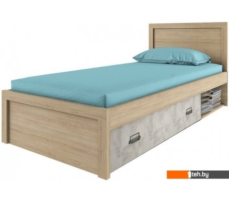  - Кровати Anrex Diesel 90/D2 90x200 653481 (дуб мадура/энигма) - Diesel 90/D2 90x200 653481 (дуб мадура/энигма)