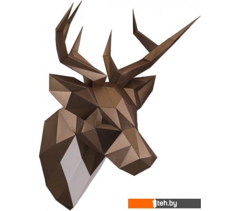  - Сборные модели PAPERRAZ Олень Петрович (бронзовый) - Олень Петрович (бронзовый)