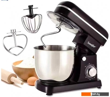  - Кухонные комбайны, машины и планетарные миксеры Sonifer SF-8065 (черный) - SF-8065 (черный)