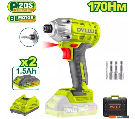  - Шуруповерты, гайковерты, электроотвертки Dyllu DTCD2512 (с 2-мя АКБ, кейс) - DTCD2512 (с 2-мя АКБ, кейс)