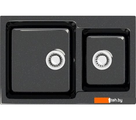  - Кухонные мойки MARRBAXX Карельский камень модель 191/Q4 (черный) - Карельский камень модель 191/Q4 (черный)