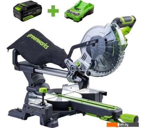  - Циркулярные, торцовочные и сабельные пилы Greenworks GD24MS216 1501707UG (с 1-им АКБ) - GD24MS216 1501707UG (с 1-им АКБ)