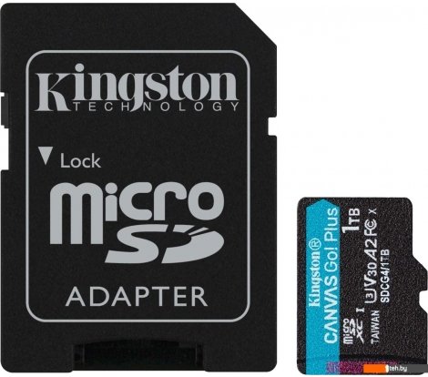  - Карты памяти Kingston Canvas Go! microSDXC 1TB SDCG4/1TB (с адаптером) - Canvas Go! microSDXC 1TB SDCG4/1TB (с адаптером)