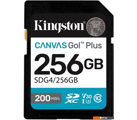  - Карты памяти Kingston Canvas Go! Plus SDXC 256GB SDG4/256GB - Canvas Go! Plus SDXC 256GB SDG4/256GB