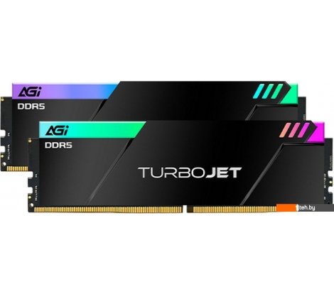 - Оперативная память AGI Turbojet RGB 2x16ГБ DDR5 7600 МГц AGI7CPC16UD858 - Turbojet RGB 2x16ГБ DDR5 7600 МГц AGI7CPC16UD858