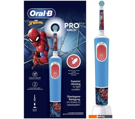  - Электрические зубные щетки и ирригаторы Oral-B Vitality Pro 103 Kids Spiderman D103.413.2K - Vitality Pro 103 Kids Spiderman D103.413.2K
