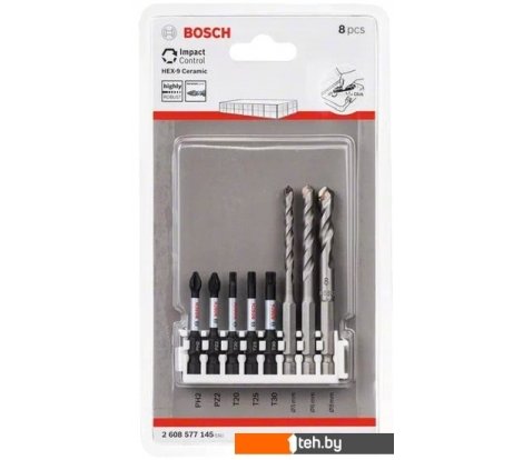  - Биты, головки, насадки, держатели Bosch 2608577145 (8 предметов) - 2608577145 (8 предметов)