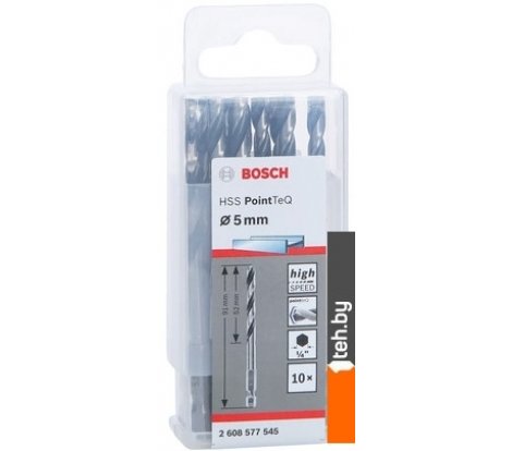  - Сверла, буры, зенкеры Bosch 2608577545 (10 шт) - 2608577545 (10 шт)