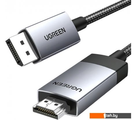  - Кабели, адаптеры, разветвители Ugreen DP119 15774 DisplayPort - HDMI (2 м, черный) - DP119 15774 DisplayPort - HDMI (2 м, черный)