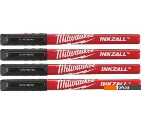  - Строительный, слесарный, монтажный инструмент Milwaukee Inkzall 48223164 (4 шт, черный) - Inkzall 48223164 (4 шт, черный)