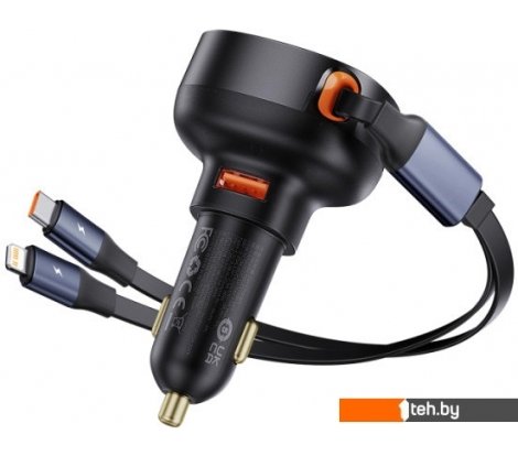 - Зарядные устройства Baseus Enjoyment Pro 2-in-1 Car Charger C+L 60W C00057802111-02 - Enjoyment Pro 2-in-1 Car Charger C+L 60W C00057802111-02