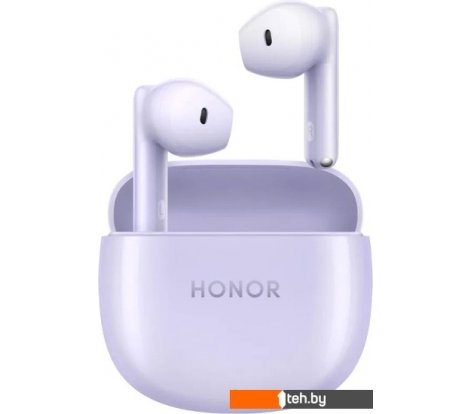  - Наушники и гарнитуры Honor Earbuds X6 (сиреневый, международная версия) - Earbuds X6 (сиреневый, международная версия)