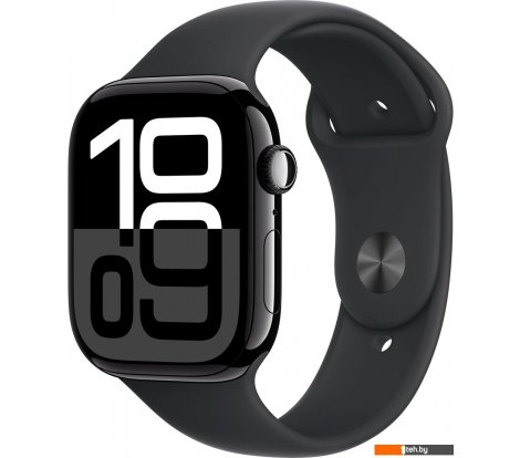  - Умные часы и браслеты Apple Watch Series 10 46 мм (алюминиевый корпус, черный/черный, спортивный силиконовый ремешок S/M) - Watch Series 10 46 мм (алюминиевый корпус, черный/черный, спортивный силиконовый ремешок S/M)