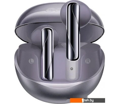  - Наушники и гарнитуры QCY AilyBuds Clear (фиолетовый) - AilyBuds Clear (фиолетовый)