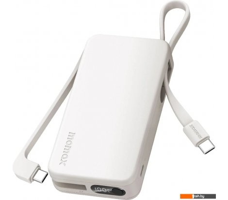  - Портативные зарядные устройства Momax 1-Power Vital+ Built-In USB-C IP138 10000mAh (белый) - 1-Power Vital+ Built-In USB-C IP138 10000mAh (белый)