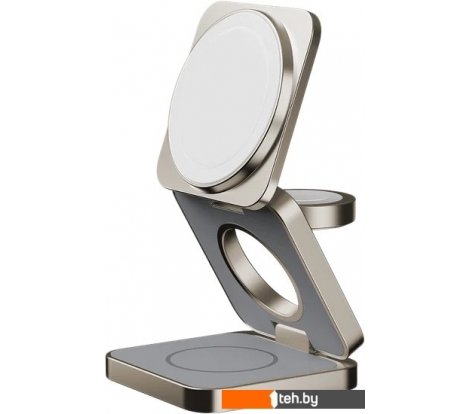  - Зарядные устройства Momax Q2.Mag 3-in-1 UD31L (титановый) - Q2.Mag 3-in-1 UD31L (титановый)