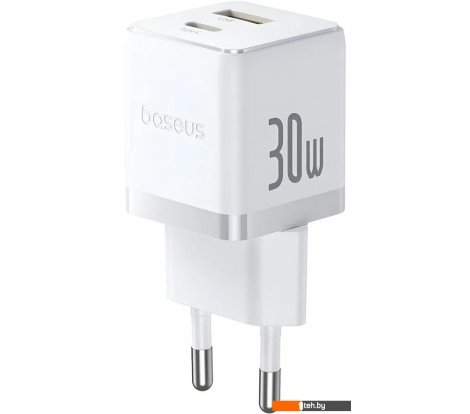  - Зарядные устройства Baseus Palm Fast Charger C+U 30W EU P1011160A213-00 (белый) - Palm Fast Charger C+U 30W EU P1011160A213-00 (белый)