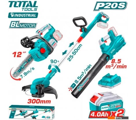  - Наборы электроинструментов Total TOSLI241193 (циркулярная пила, шуруповерт, шлифмашина, 2 АКБ) - TOSLI241193 (циркулярная пила, шуруповерт, шлифмашина, 2 АКБ)