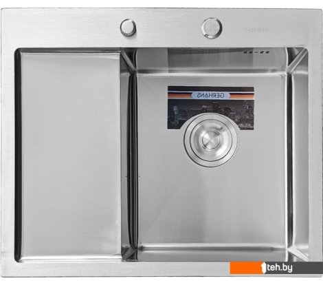  - Кухонные мойки Gerhans K35848-R (нержавеющая сталь) - K35848-R (нержавеющая сталь)