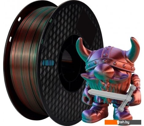  - Расходные материалы и аксессуары для 3D-печати Kingroon PLA Tri Color Silk 1.75мм NSC024 (1кг, Green/Purple/Copper) - PLA Tri Color Silk 1.75мм NSC024 (1кг, Green/Purple/Copper)