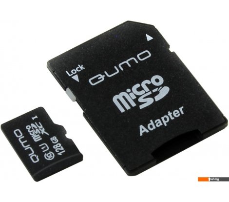  - Карты памяти QUMO QM128GMICSDXC10U1 microSDXC 128GB + адаптер - QM128GMICSDXC10U1 microSDXC 128GB + адаптер