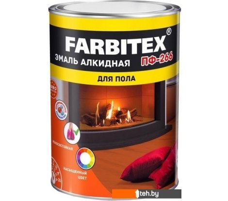 - Краски и эмали Farbitex ПФ-266 20 кг (красно-коричневый) - ПФ-266 20 кг (красно-коричневый)
