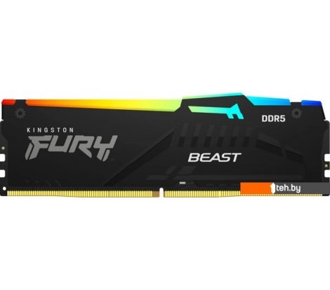  - Оперативная память Kingston FURY Beast RGB 8ГБ DDR5 6000 МГц KF560C30BBA-8 - FURY Beast RGB 8ГБ DDR5 6000 МГц KF560C30BBA-8