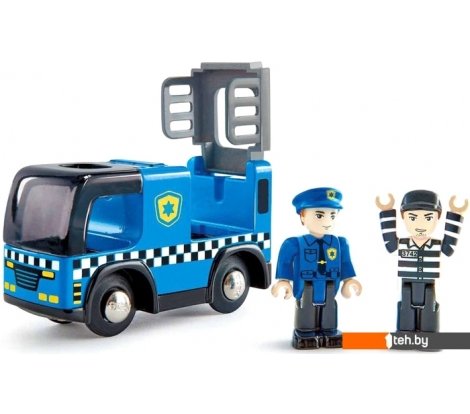  - Игрушечный транспорт Hape Полицейская машина с сиреной E3738-HP - Полицейская машина с сиреной E3738-HP