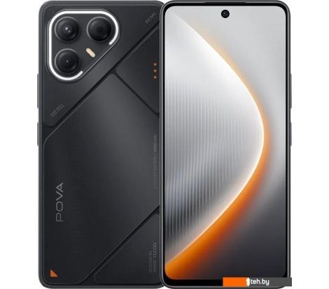 - Мобильные телефоны Tecno Pova 7 5G 8GB/128GB (графитовый черный) - Pova 7 5G 8GB/128GB (графитовый черный)