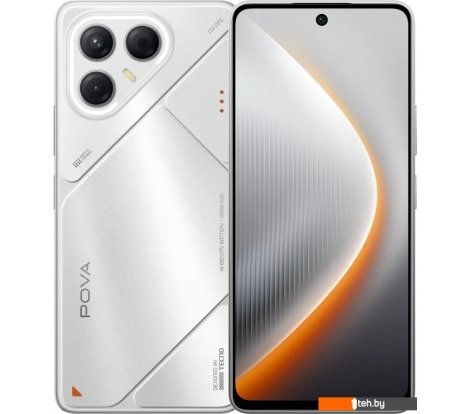 - Мобильные телефоны Tecno Pova 7 5G 8GB/128GB (волшебный серебристый) - Pova 7 5G 8GB/128GB (волшебный серебристый)