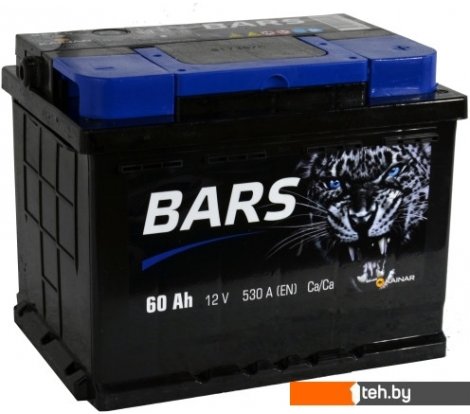 - Автомобильные аккумуляторы BARS 6СТ-60 Евро (60 А·ч) - 6СТ-60 Евро (60 А·ч)