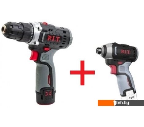  - Наборы электроинструментов P.I.T. PBM12K-10A/2+PSD12K-120A (шуруповерт, винтоверт, 2 АКБ) - PBM12K-10A/2+PSD12K-120A (шуруповерт, винтоверт, 2 АКБ)