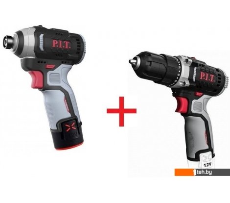  - Наборы электроинструментов P.I.T. PBM12K-10A+PSD12K-120A/2 (шуруповерт, винтоверт, 2 АКБ) - PBM12K-10A+PSD12K-120A/2 (шуруповерт, винтоверт, 2 АКБ)