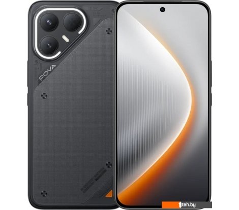 - Мобильные телефоны Tecno Pova 7 Pro 8GB/256GB (графитовый черный) - Pova 7 Pro 8GB/256GB (графитовый черный)