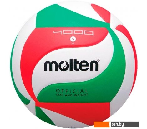  - Мячи Molten V5M4000-X (5 размер, белый/красный/зеленый) - V5M4000-X (5 размер, белый/красный/зеленый)