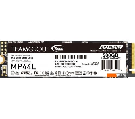  - SSD Team MP44L 500GB TM8FPK500G0C101 - MP44L 500GB TM8FPK500G0C101